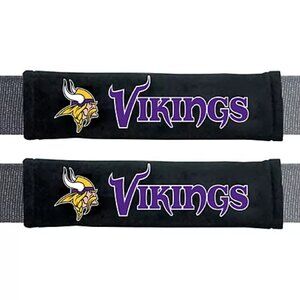 🏈🆕 MINNESOTA VIKINGS SEATBELT SHOULDER PADS - 2 PACK - UNISEX